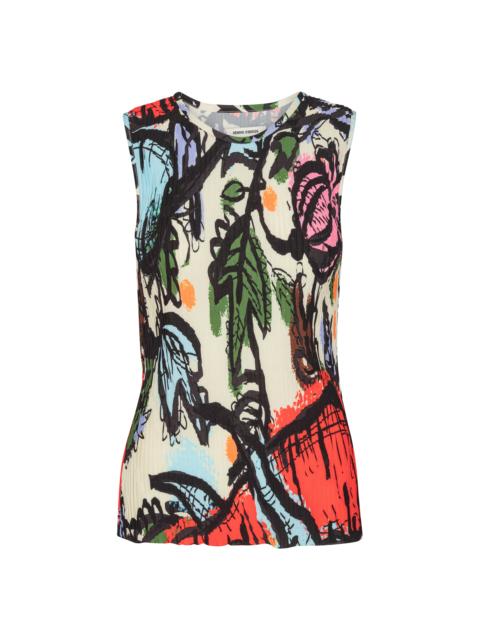 HENRIK VIBSKOV SLEEVELESS PLISSÉ TOP - CARROTS