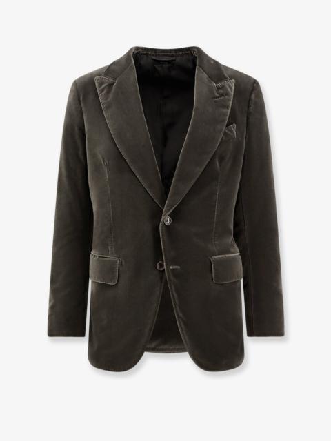 Tom Ford Single-Breasted Velvet Blazer