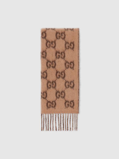 GUCCI GG alpaca wool scarf