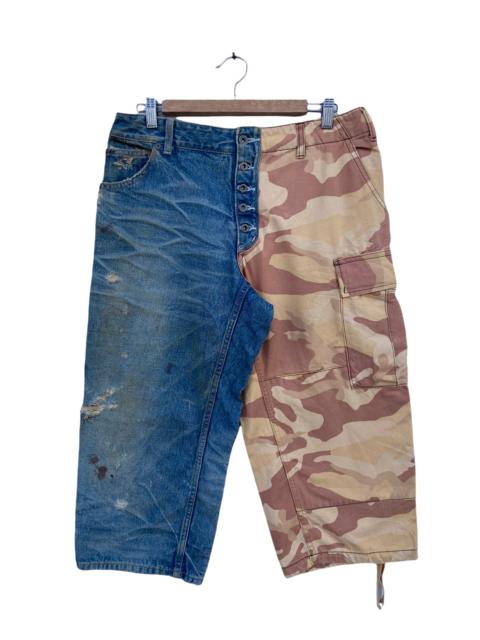 Other Designers Efilevol - Maison Conception Libre Denim Mix Camo Pant