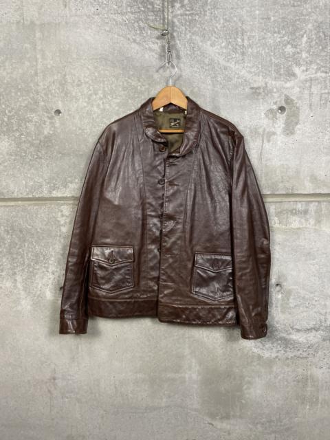 Levi's $1200 LVC Levi's Menlo Cossack Brown Leather Jacket