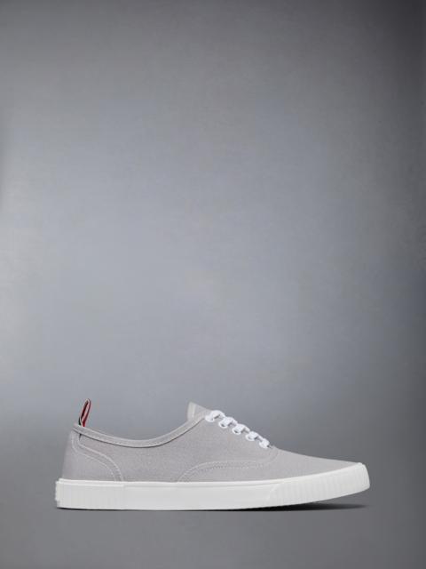 Thom Browne CANVAS VULCANIZED RUBBER SOLE HERITAGE SNEAKERS