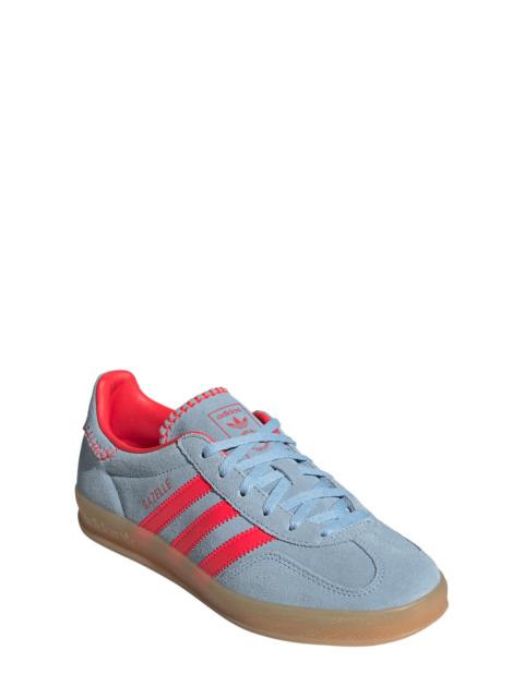 adidas adidas Gazelle Indoor Sneaker in Lucid Red/Clear Sky/Red at Nordstrom