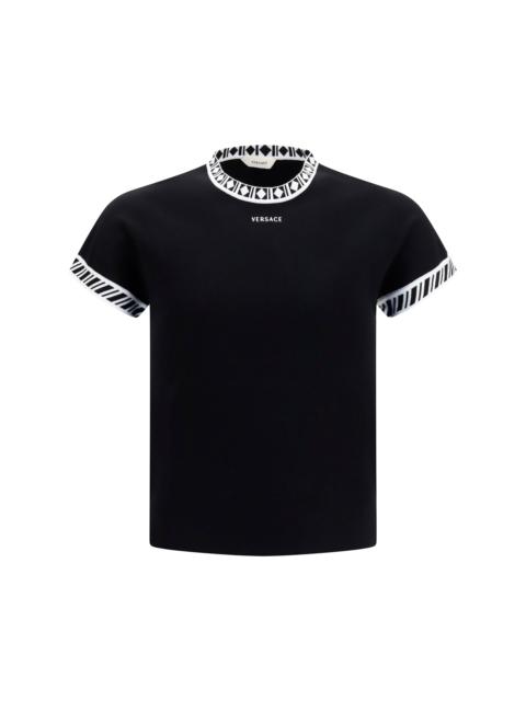 VERSACE Versace Knit T-shirt Black Men