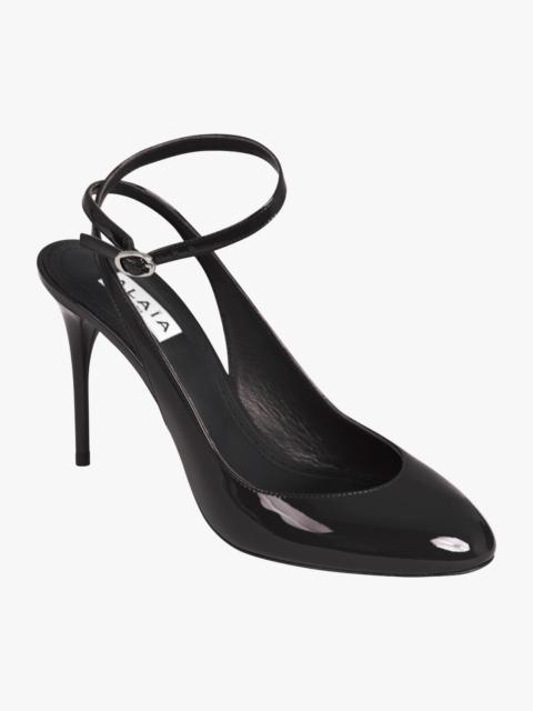 Alaïa SLINGBACK PATENT 90MM CLOSED SLINGBACK HEEL | BLACK