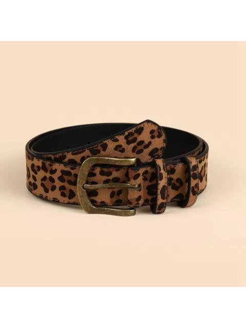 Other Designers Japanese Brand - Leopard Print PU Leather Belt