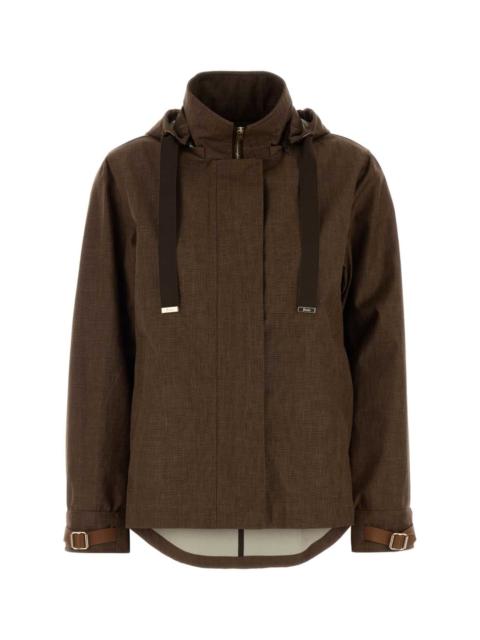 Herno Herno Women Brown Linen Blend Jacket