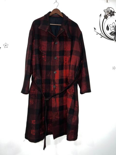 Yohji Yamamoto 20aw Uchida bird red and black coat