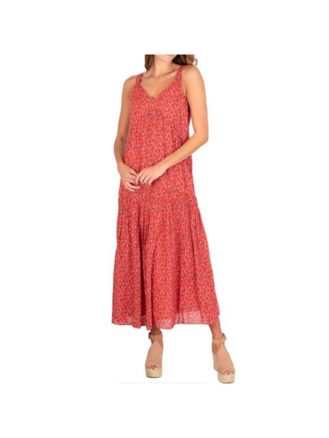 Other Designers JOIE Tea Rose Tiered Mermaid Maxi Dress Small