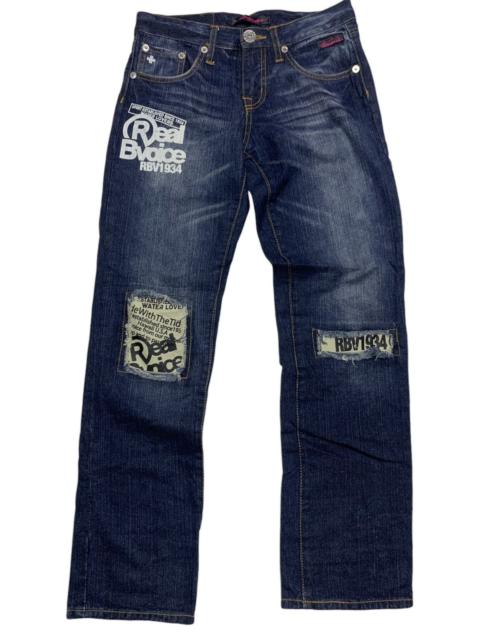 Other Designers Other - Real bvoice denim distressed and patchwork