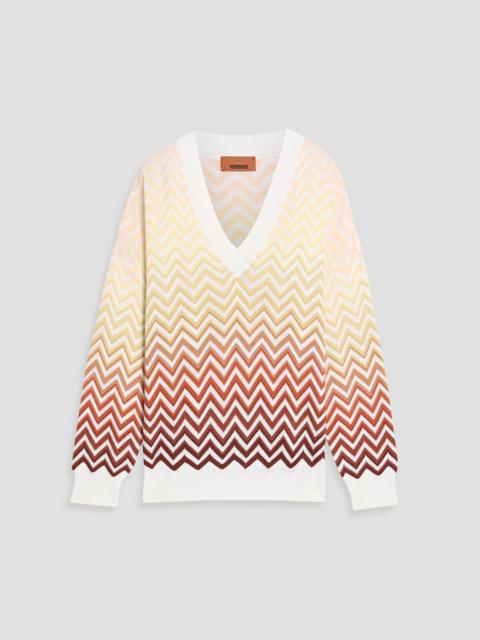 Missoni Crochet-knit cotton-blend sweater