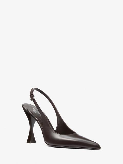 MICHAEL KORS Isabella Leather Slingback Pump