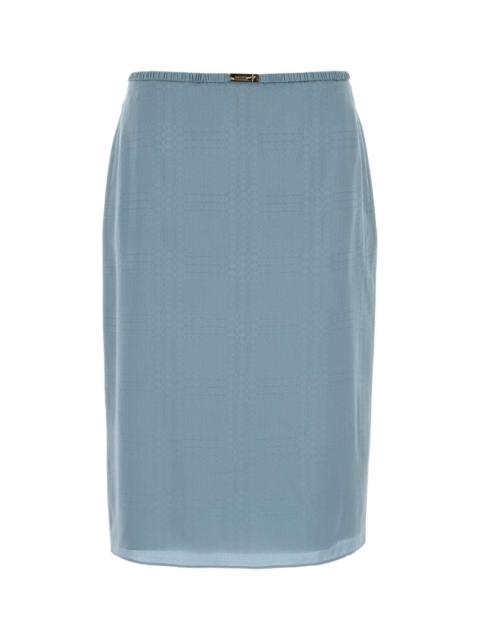 GUCCI Gucci Women Light Blue Silk Skirt