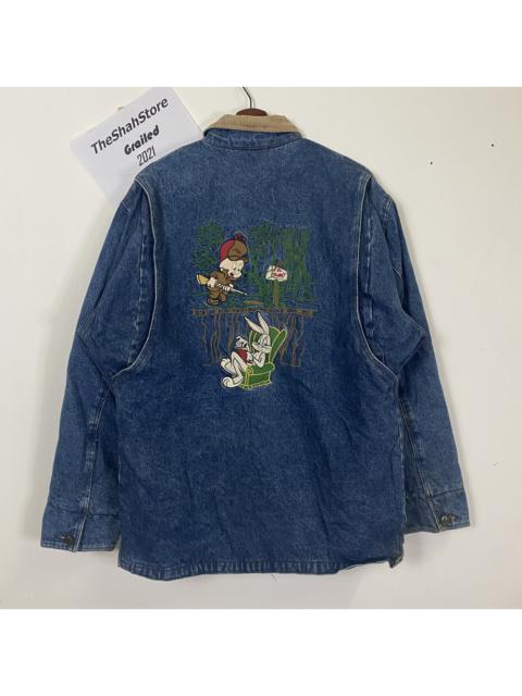Other Designers Japanese Brand - Vintage Looney Tunes Multipocket Tactical Denim Jacket