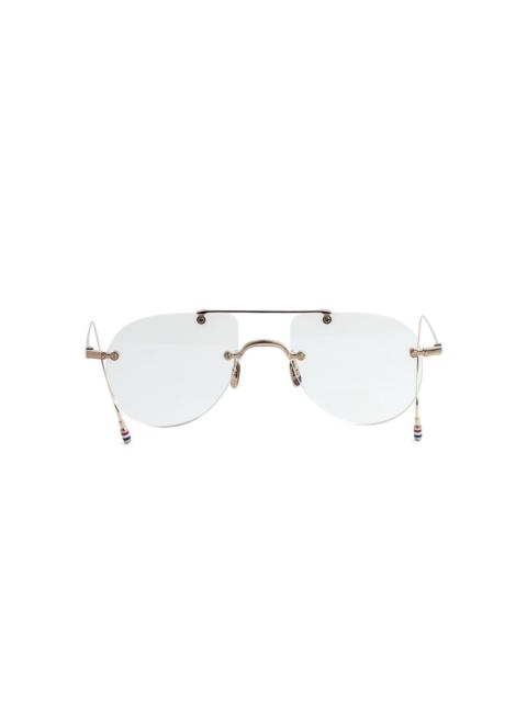 pilot-frame glasses