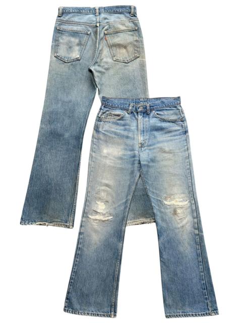 Other Designers Vintage 70s Levis 517 USA Distressed Flare Denim Jeans 32x32