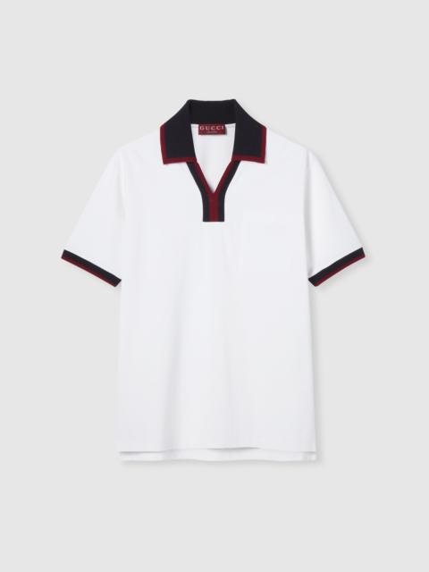 GUCCI Cotton piquet polo shirt