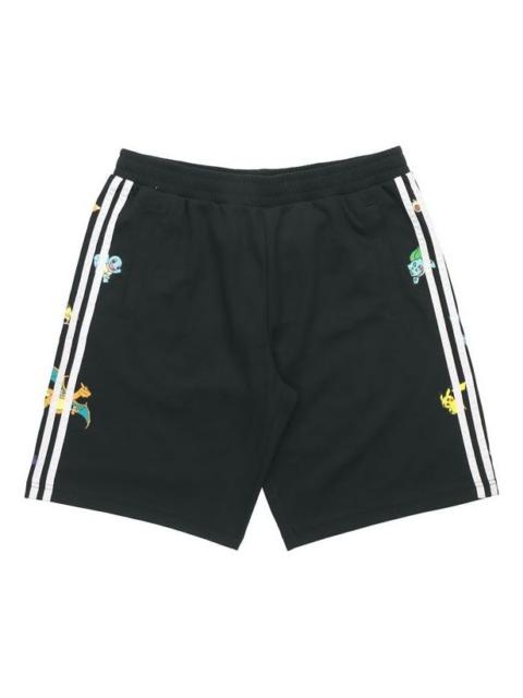 adidas adidas neo x Pokmon Crossover Side Stripe Sports Shorts Black FM0322