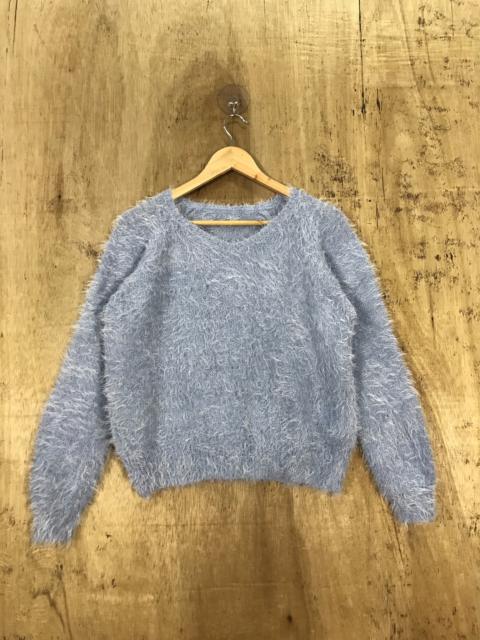 Other Designers Homespun Knitwear - Plame Collome Mohair Soft Fur Shaggy Knit Sweater