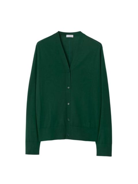 Burberry Burberry V-Neck Wool Knit Cardigan