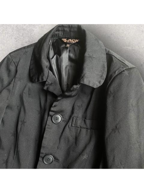 Comme Des Garçons Black Star Jacquard Poly Blazer