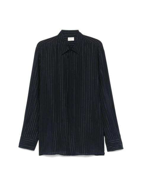 SAINT LAURENT Saint Laurent Blue Shirts Men