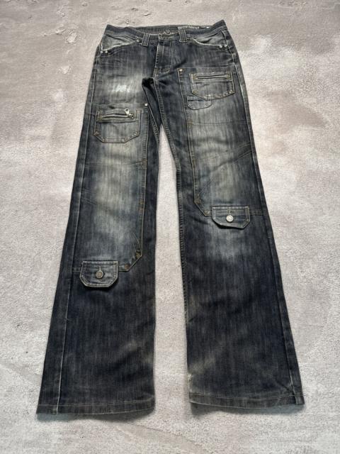 Other Designers If Six Was Nine - Vintage Y2K LGB IfSixWasNine Pocket Cargo Washed Denim Jeans