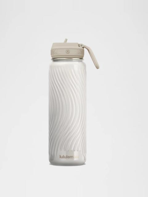 lululemon Back to Life Sport Bottle 24oz Straw Lid *Wave