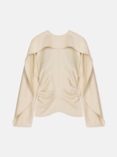 Nanushka Crisp Satin Long Sleeved Top