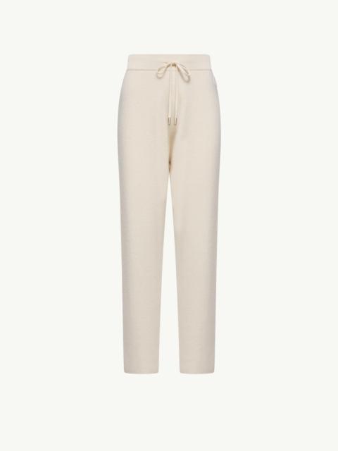 Moncler Wool & Cashmere Blend Cropped Jogging Pants