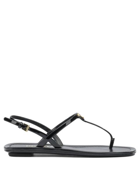 Prada Prada Leather Sandals Black Women