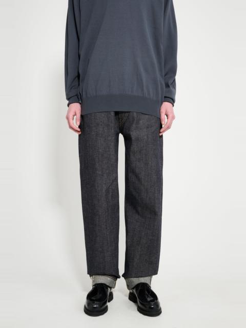 TAIGA TAKAHASHI TAIGA TAKAHASHI DENIM TROUSERS RAW INDIGO