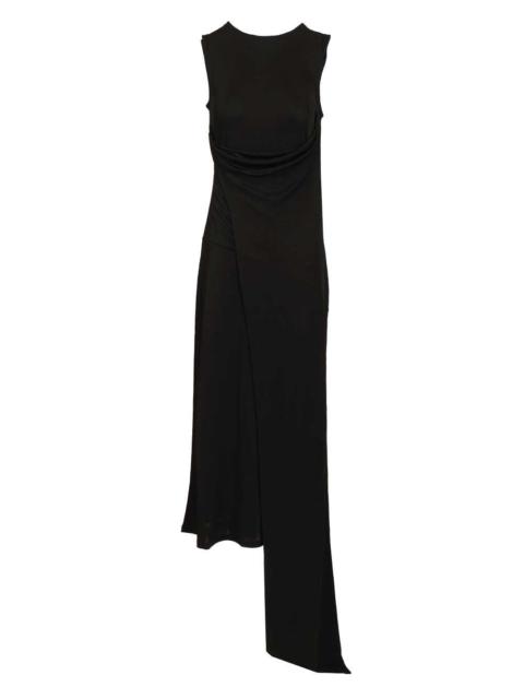 AMI Paris Ami Women Long Dress In Jersey Crepe
