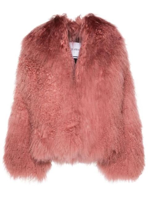 brushed shearling jacket