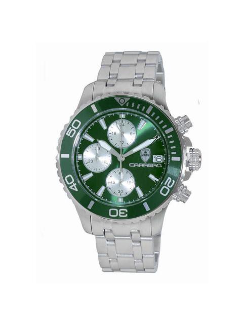 Other Designers Torino Carrero Time Bold - Cx2 Chronograph Green Dial Men's Watch C1S3735GN