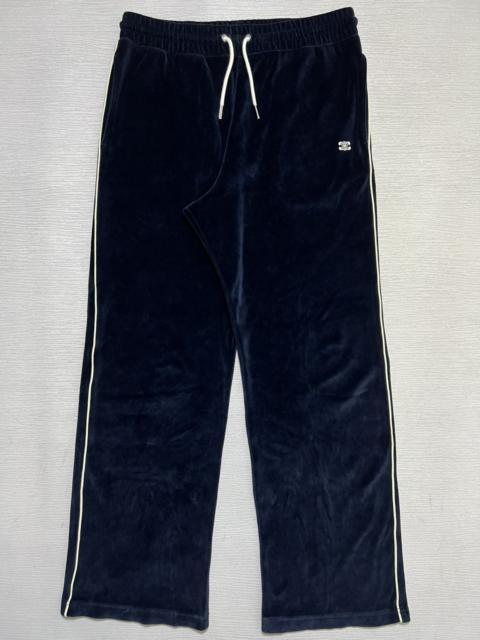 CELINE Celine - Triomphe Logo Embroidered Velour Trackpants