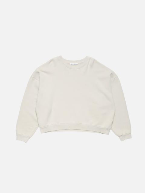 Acne Studios Logo fleece sweater - Light taupe