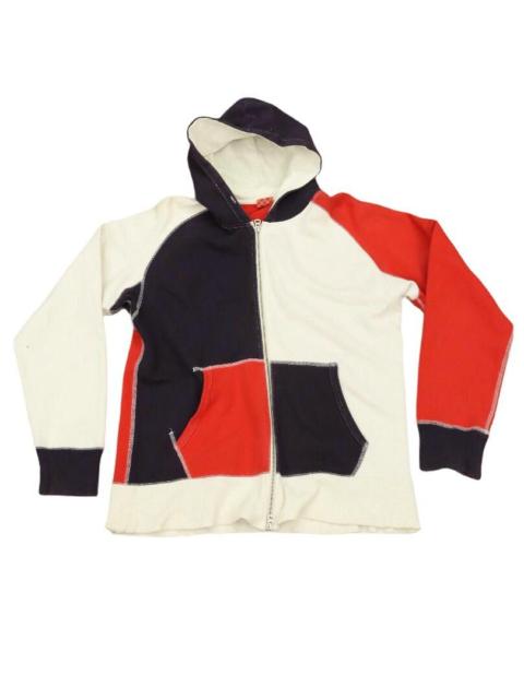 BEAMS PLUS BEAMS 50s Afterhood Style 3 Tone Zipper Hoodie/Sweater