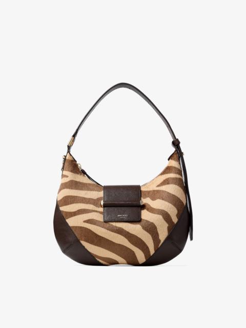 JIMMY CHOO Bar Hobo S
Natural Zebra Print Pony Leather Shoulder Bag