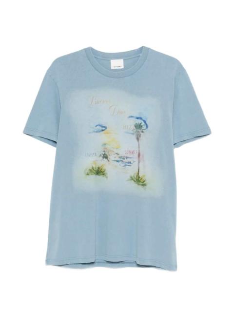 Isabel Marant Marant Men Honore T-Shirt With Graphic Print