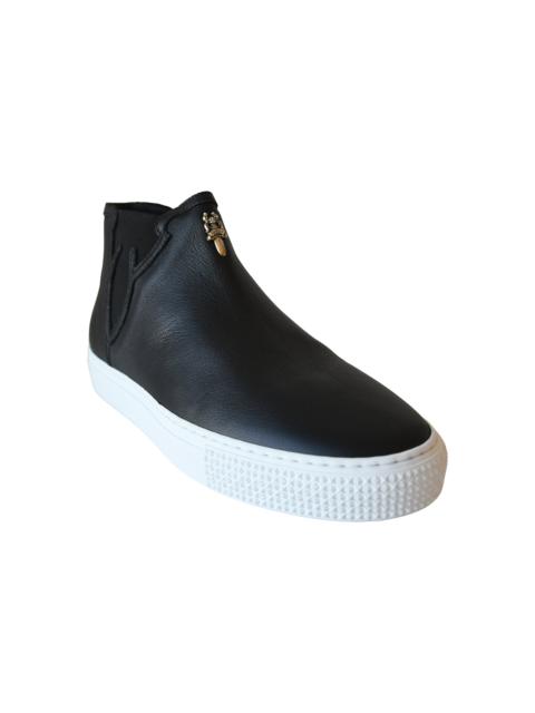 Chrome Hearts Chrome Hearts Dagger Leather Slip On Sneaker Black