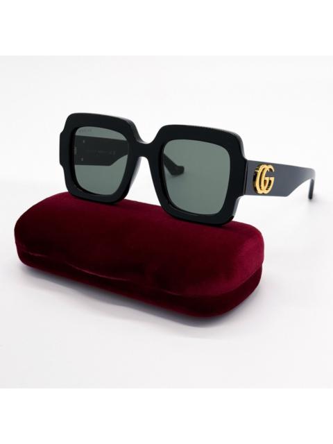 GUCCI NEW GUCCI GG1547S 001 SQUARE BLACK GREY WOMEN SUNGLASSES