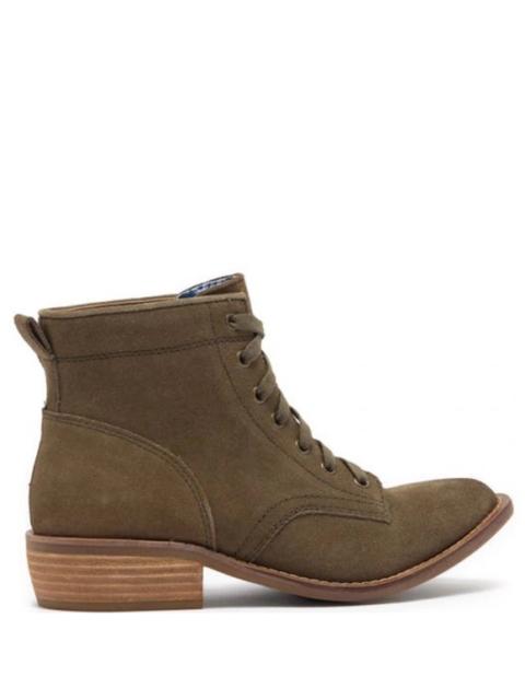 Other Designers New! DAN POST Dingo Green Acres Suede Lace-Up Boot in Olive Size 7.5 $150‎