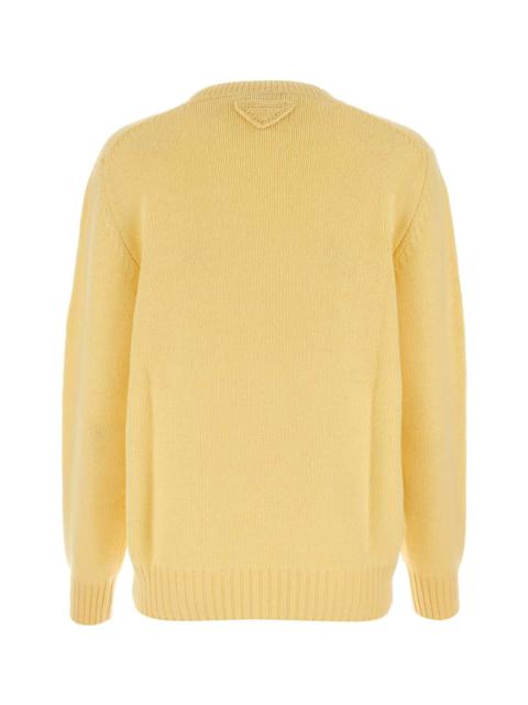 Prada Yellow Wool Blend Sweater