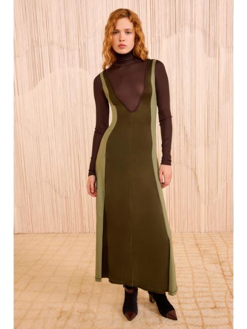 ULLA JOHNSON Nahla Jersey Long Sleeve Turtleneck Dress