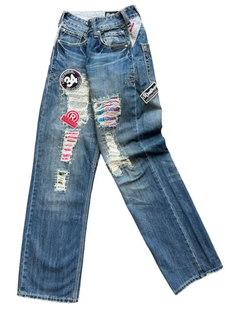 Other Designers Japanese Brand - RBV Jeans Patchwork Distressed Denim Jeans 28x30