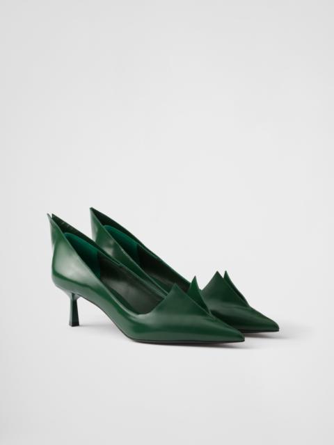 Prada Brushed leather pumps