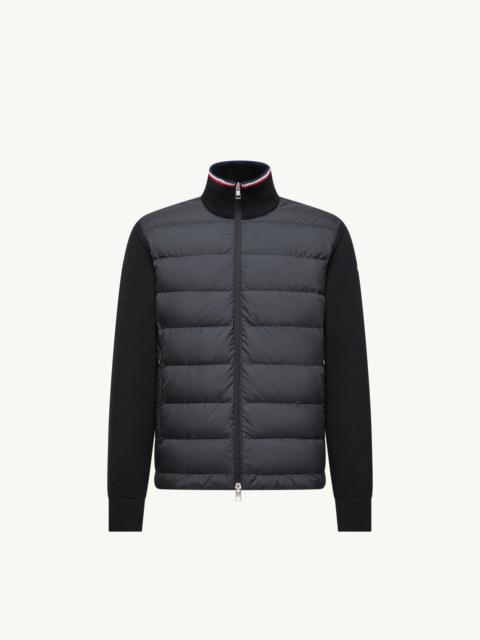 Moncler Padded Zip-Up Cotton Cardigan