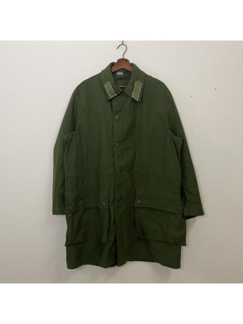 Other Designers Vintage - Vtg 70s Swedish Military Smock Jacket C46 Field Coat Army