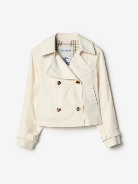 Burberry Cropped Lightweight Ladybrook Trench Jacket​